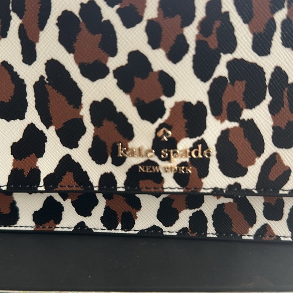 Kate Spade Madison Animal Print Small Flap Crossbody/ Clutch - Picture 2 of 10